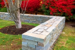 East Hampton, NY - Stacked wall using 3 types of stone