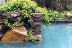 Watermill, NY - Gunite pool with stonework
