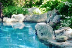 Amagansett, NY. - Gunite pool with boulders