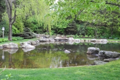 East Hampton, NY - 1/4 acre pond with granite boulders