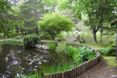 East Hampton, NY - Pond with bamboo edge